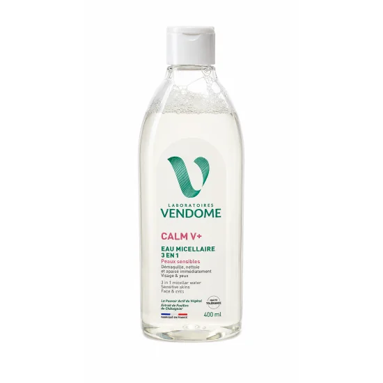 VENDÔME CALM V+ EAU MICELLAIRE 3 EN 1 400 ML – PEAUX SENSIBLES