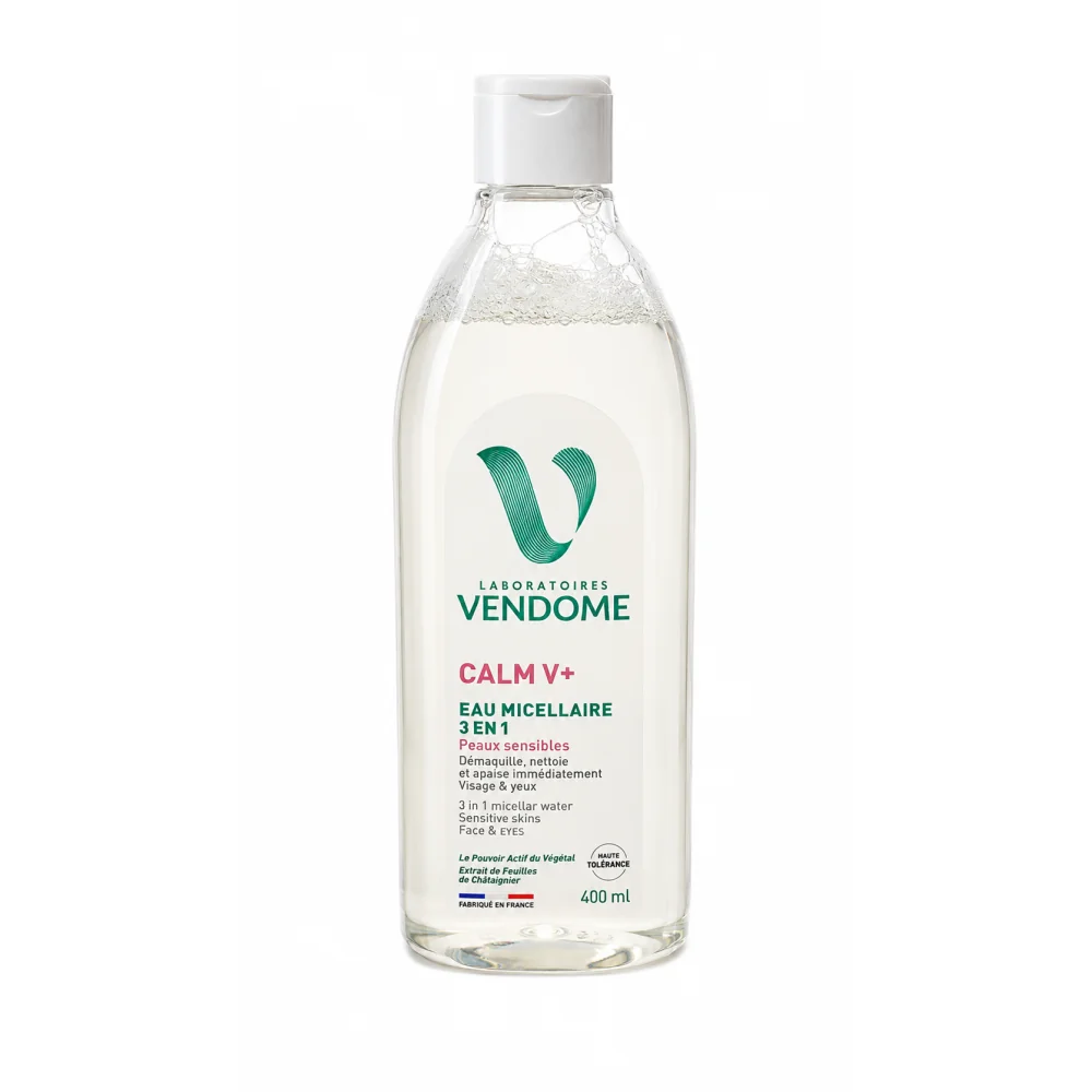 VENDÔME CALM V+ EAU MICELLAIRE 3 EN 1 400 ML – PEAUX SENSIBLES