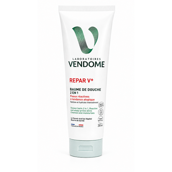 VENDÔME REPAR V+ BAUME DE DOUCHE 2 EN 1 PEAUX RÉACTIVES 200 ML
