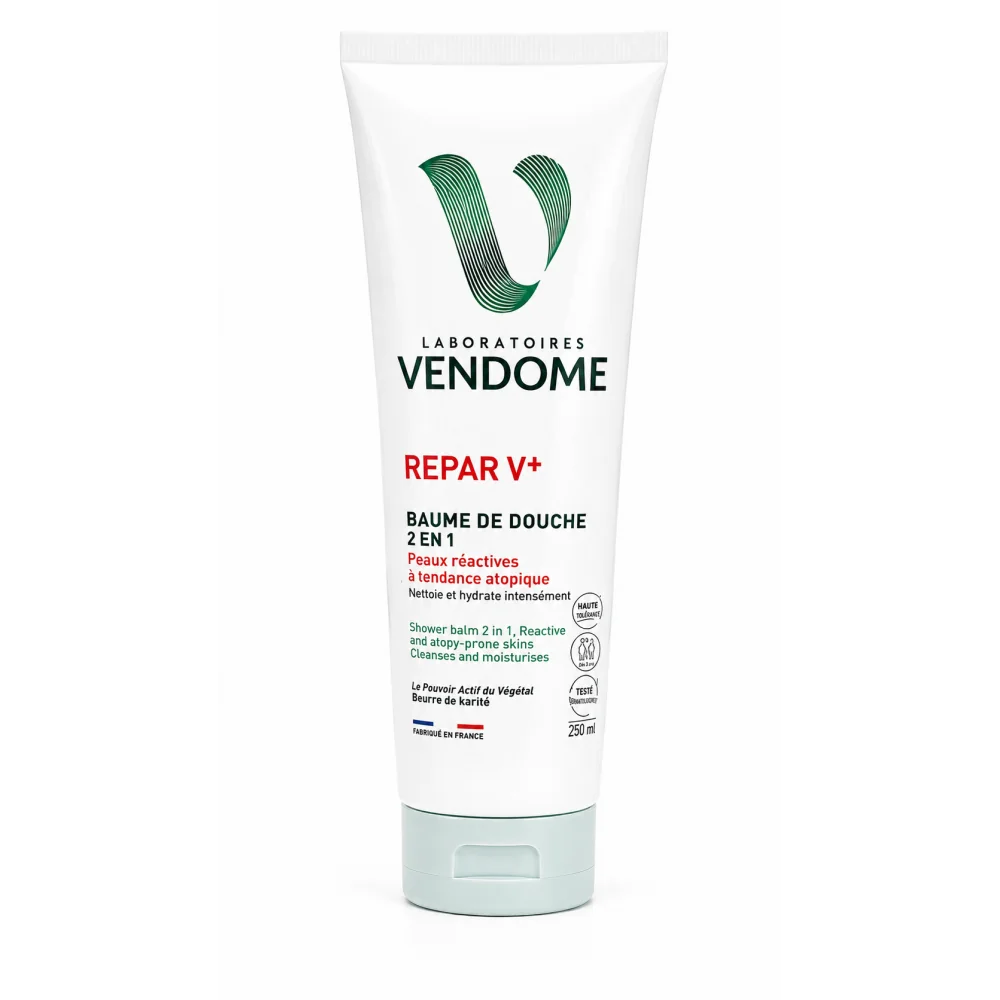 VENDÔME REPAR V+ BAUME DE DOUCHE 2 EN 1 PEAUX RÉACTIVES 200 ML
