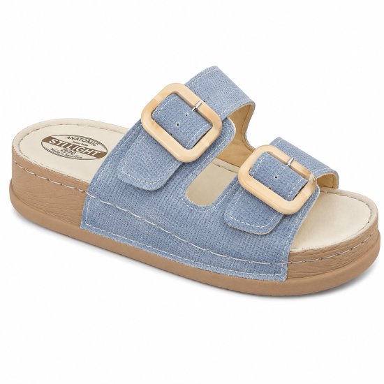 STILIGHT - CLAQUETTES ORTHOPEDIQUES FEMME BLEUS CLAIRS