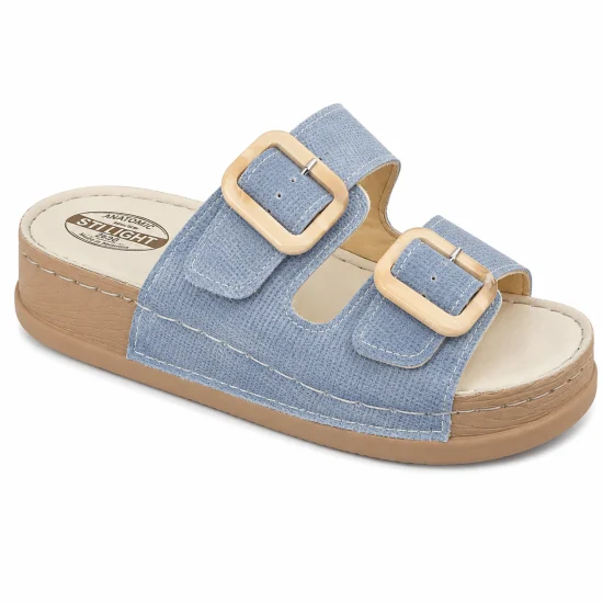 STILIGHT - CLAQUETTES ORTHOPEDIQUES FEMME BLEUS CLAIRS