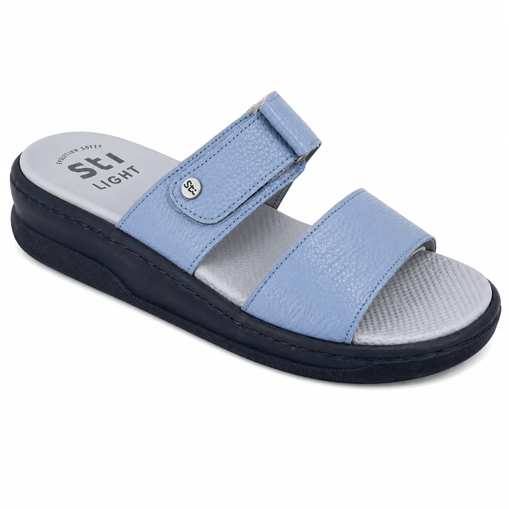 STILIGHT - CLAQUETTES ORTHOPEDIQUES HOMME BLEUS CLAIRS