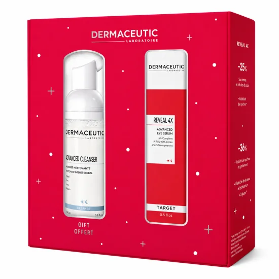 DERMACEUTIC - COFFRET REVEAL 4X 15ML+ADVANCED CLEANSER 50ML OFFERT