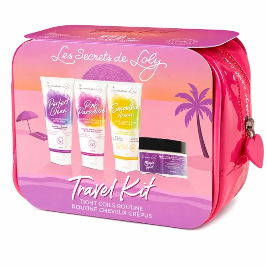 LES SECRETS DE LOLY - TROUSSE CHEVEUX CRÉPUS FORMAT VOYAGE
