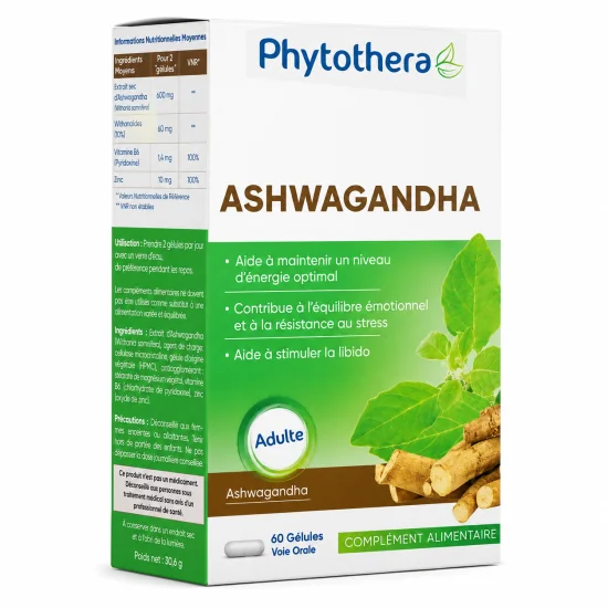 PHYTOTHERA - ASHWAGANDHA 60 GELULES