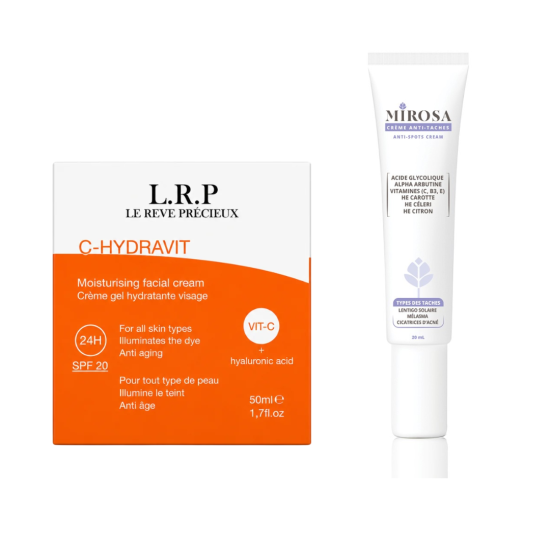 PACK - LRP CREME VITAMINE C SPF20 + MIROSA CREME ANTI TACHES