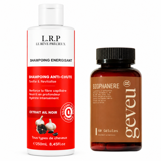 PACK ANTI CHUTE - LRP SHAMPOOING ENERGISANT + BIOPHANERE 60 GELULES