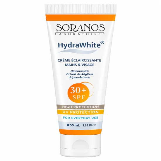 SORANOS HYDRAWHITE - CREME ECLAIRCISSANTE MAINS ET VISAGE SPF30+ 50ml