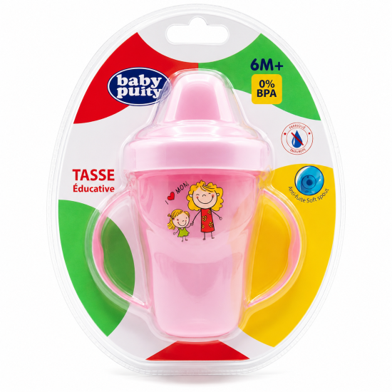 BABY PURE - TASSE EDUCATIVE +6MOIS 240ML - 76201