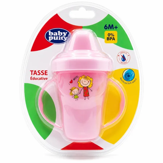 BABY PURE - TASSE EDUCATIVE +6MOIS 240ML - 76201