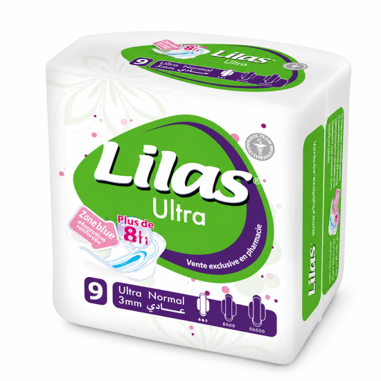 LILAS - SERVIETTES ULTRA NORMAL 9 UNITÉS