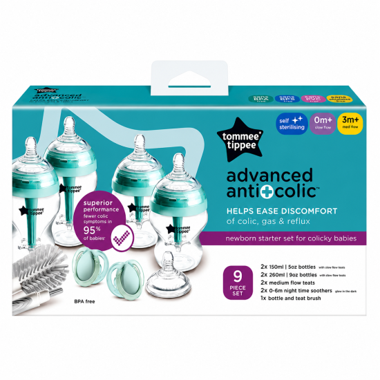 TOMMEE TIPPEE - KIT DE DEMARRAGE ANTI COLIQUES AVANCE POUR NOUVEAU NES