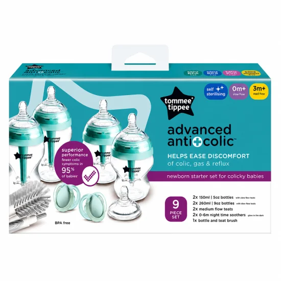 TOMMEE TIPPEE - KIT DE DEMARRAGE ANTI COLIQUES AVANCE POUR NOUVEAU NES