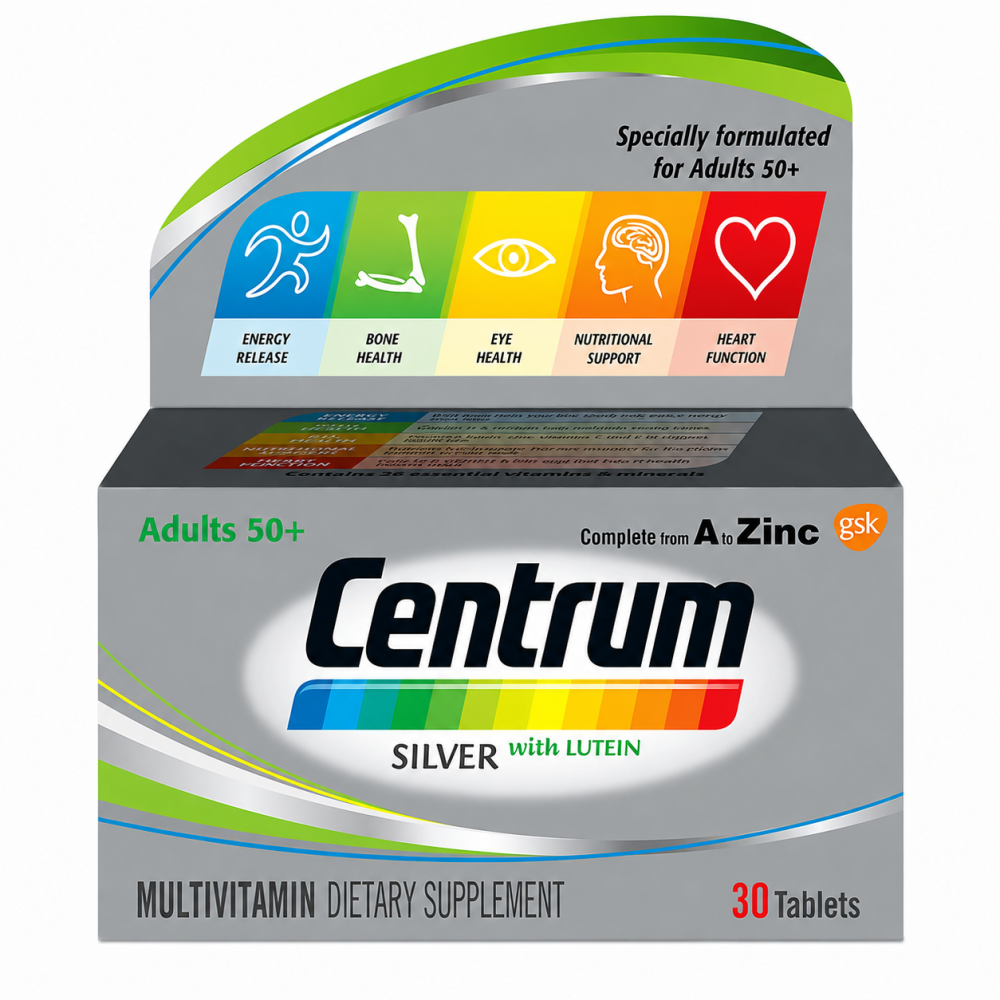 CENTRUM SILVER ADULTS 50+ MULTIVITAMIN 30 COMPRIMÉS