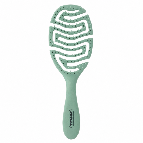 TITANIA - BROSSE FLEX EN PLASTIQUE RECYCLE COLLECTION VERT DOUX REF 2886
