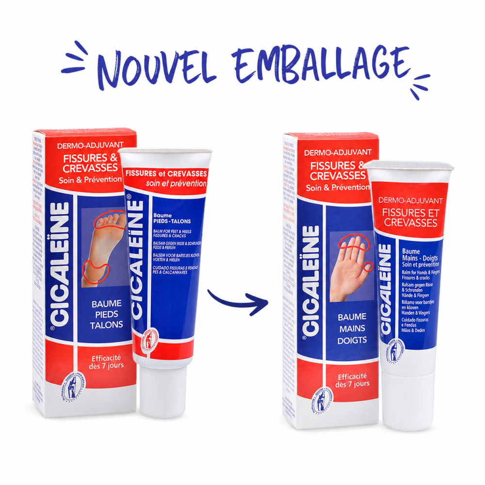 CICALEINE Baume Pieds Talons 50ml - Soin et Prévention des Fissures...