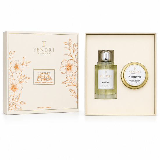 FENDRI PARFUMS - COFFRET ABSOLU : PARFUM 100ML + BOUGIE D-STRESS