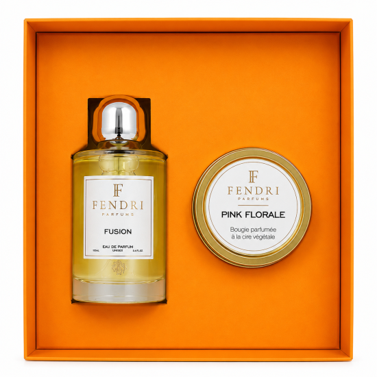 FENDRI PARFUMS - COFFRET FUSION : PARFUM 100ML + BOUGIE FLORALE