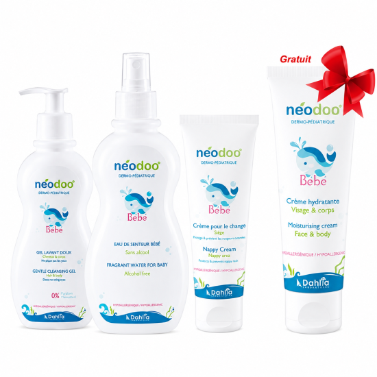 NEODOO PACK GEL LAVANT+EAU DE SENTEUR + CREME DE CHANGE + CREME HYD...