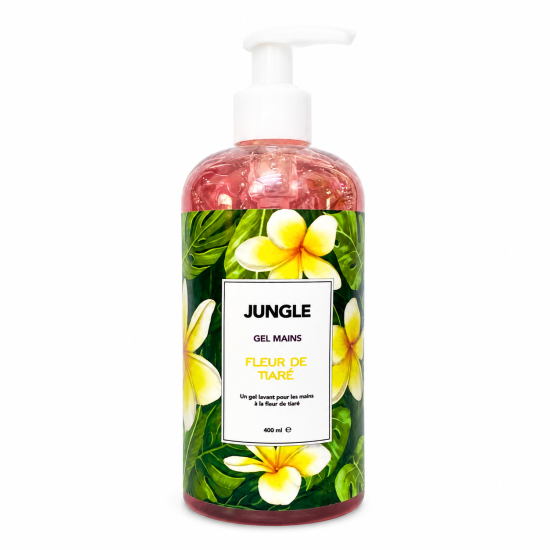 JUNGLE - GEL LAVANT MAINS FLEUR DE TIARE 400ML