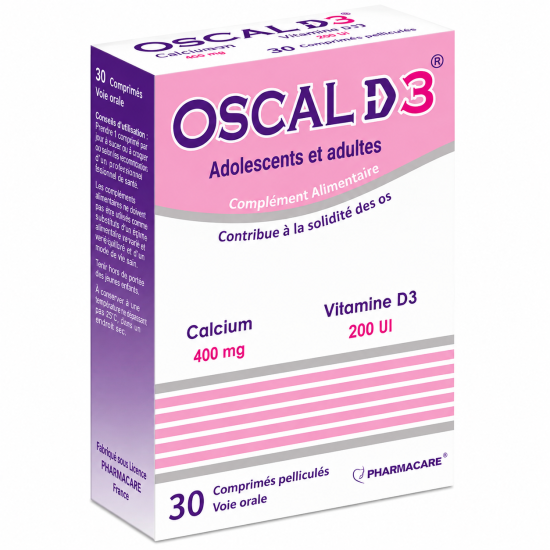 PHARMACARE OSCAL D3 BT30 pour Femmes