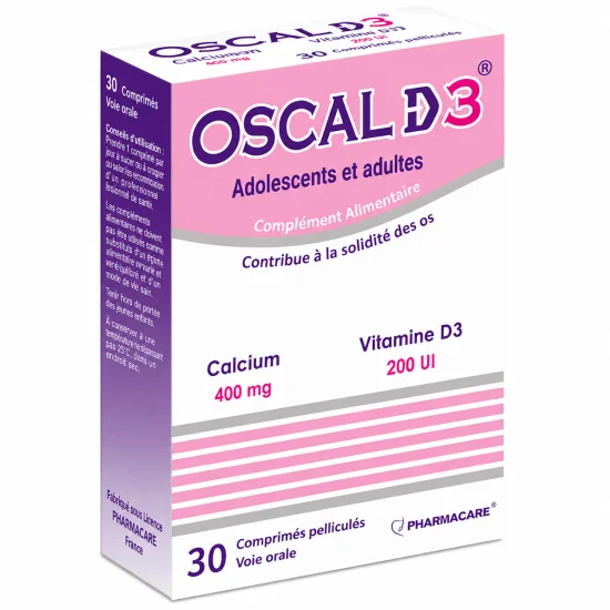 PHARMACARE OSCAL D3 BT30 pour Femmes