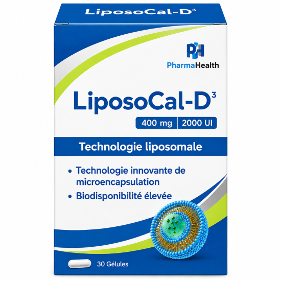 PHARMAHEALTH - LIPOSOCAL-D3 30 GELULES