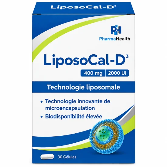 PHARMAHEALTH - LIPOSOCAL-D3 30 GELULES