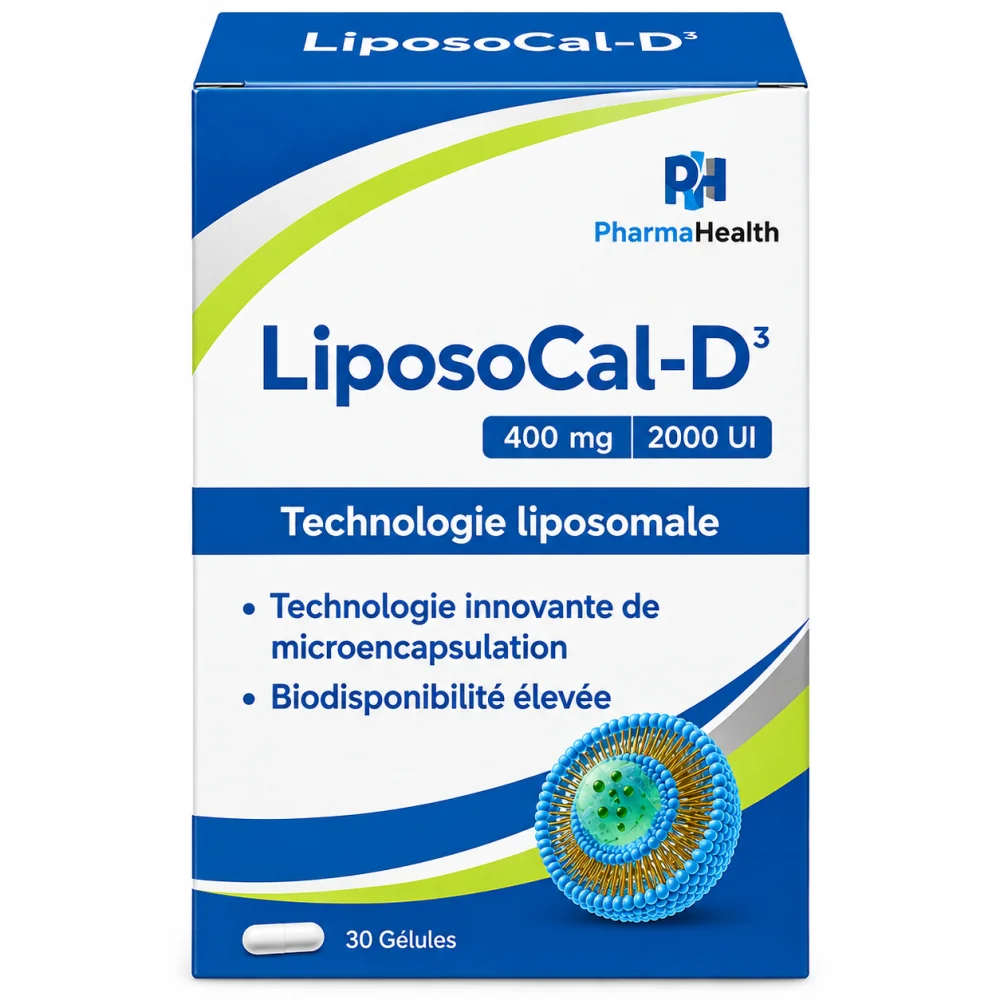 PHARMAHEALTH - LIPOSOCAL-D3 30 GELULES