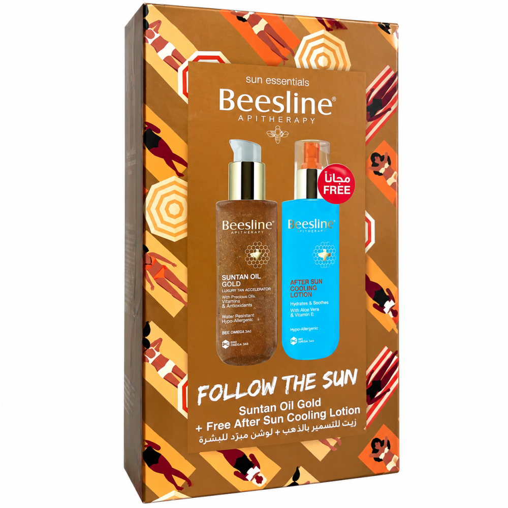 BEESLINE - COFFRET SUNTAN OIL GOLD 200ML + AFTER SUN LOTION 200ML OFFERT