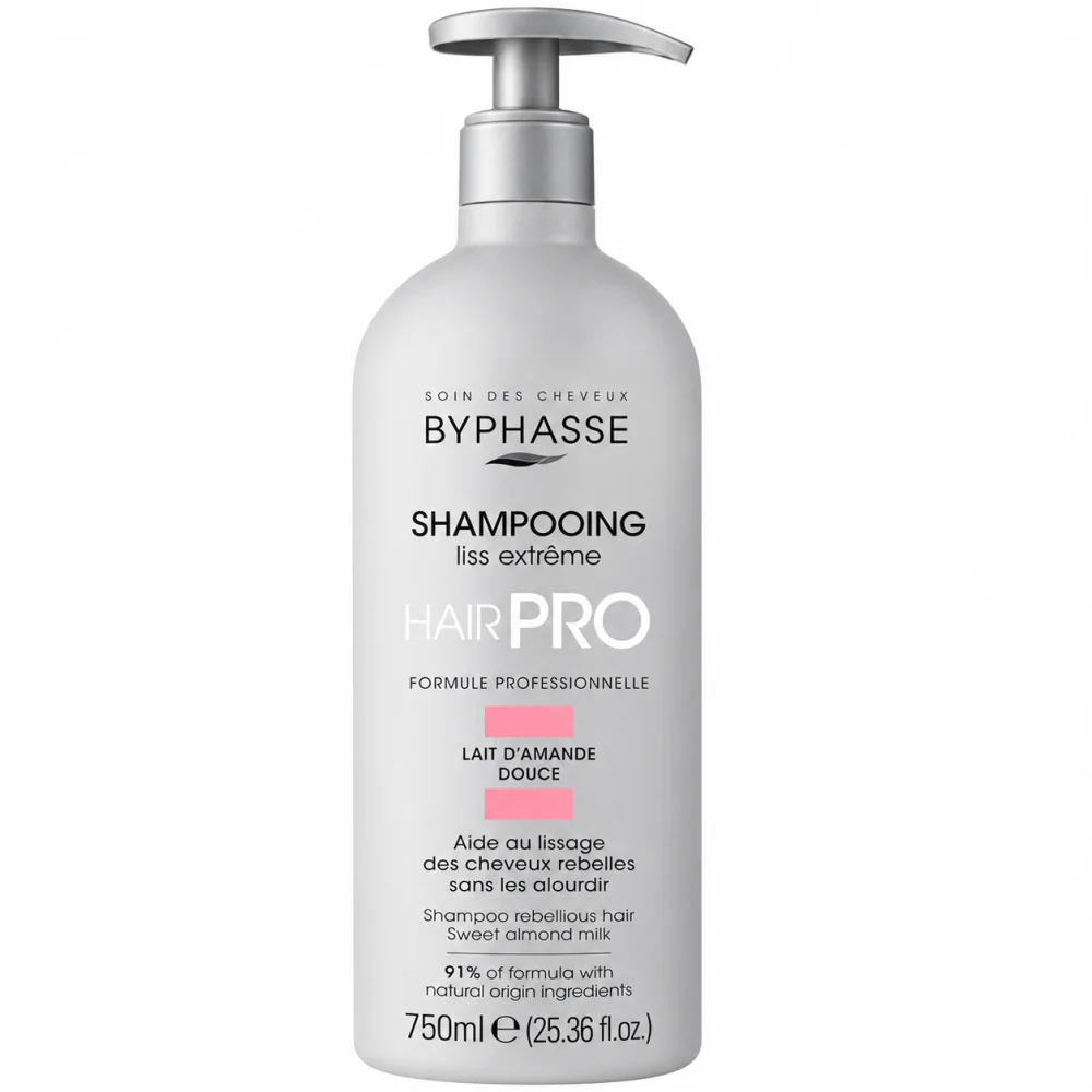 BYPHASSE - SHAMPOOING LISS EXTREME CHEVEUX REBELLES 750ML