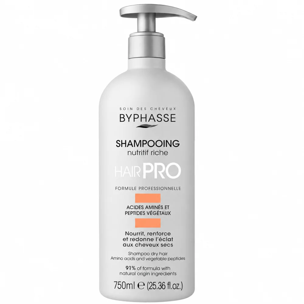BYPHASSE - SHAMPOOING NUTRITIVE RICHE CHEVEUX SECS 750ML