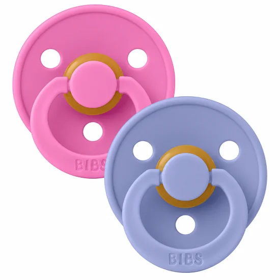 BIBS - LOT DE 2 SUCETTES TAILLE 1 BUBBLEGUM PERI 0-6 MOIS
