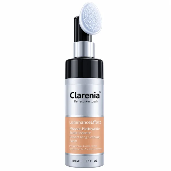 CLARENIA LUMINANCE EFFECT - MOUSSE NETTOYANTE ECLAIRCISSANTE AVEC BROSSE 150ML
