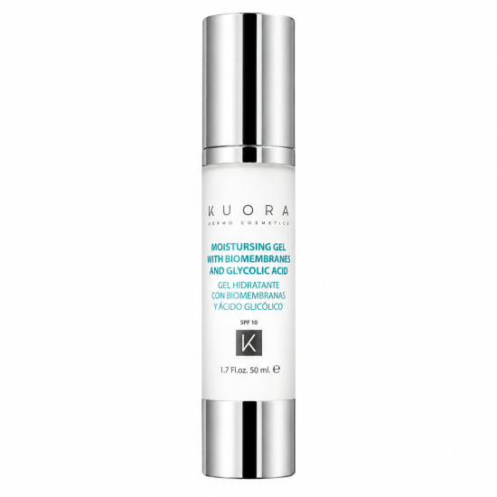 KUORA - GEL HYDRATANT AUX BIOMEMBRANES ET A L'ACIDE GLYCOLIQUE SPF10 50ML