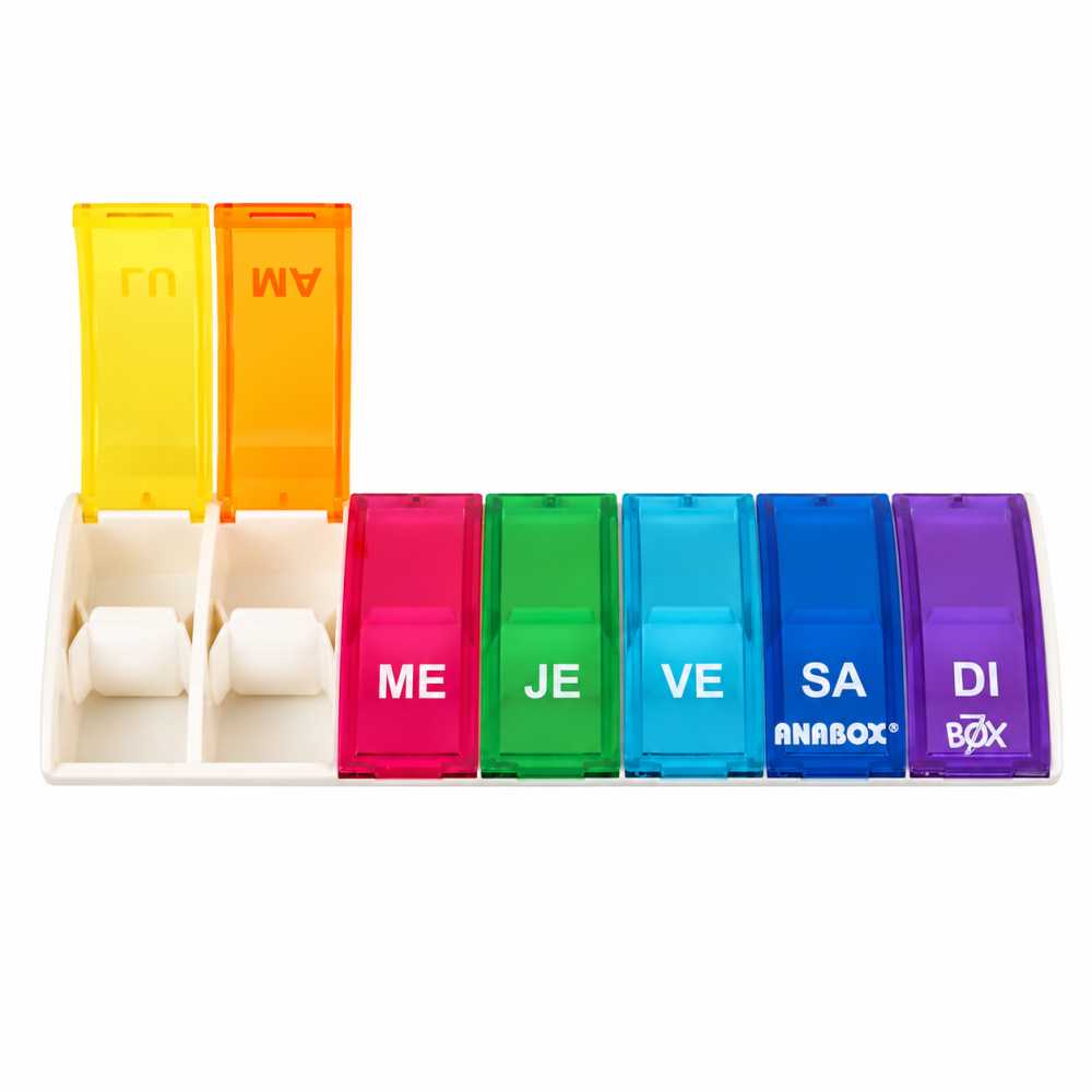 ANABOX PILULIER MULTICOLORE BOX 7