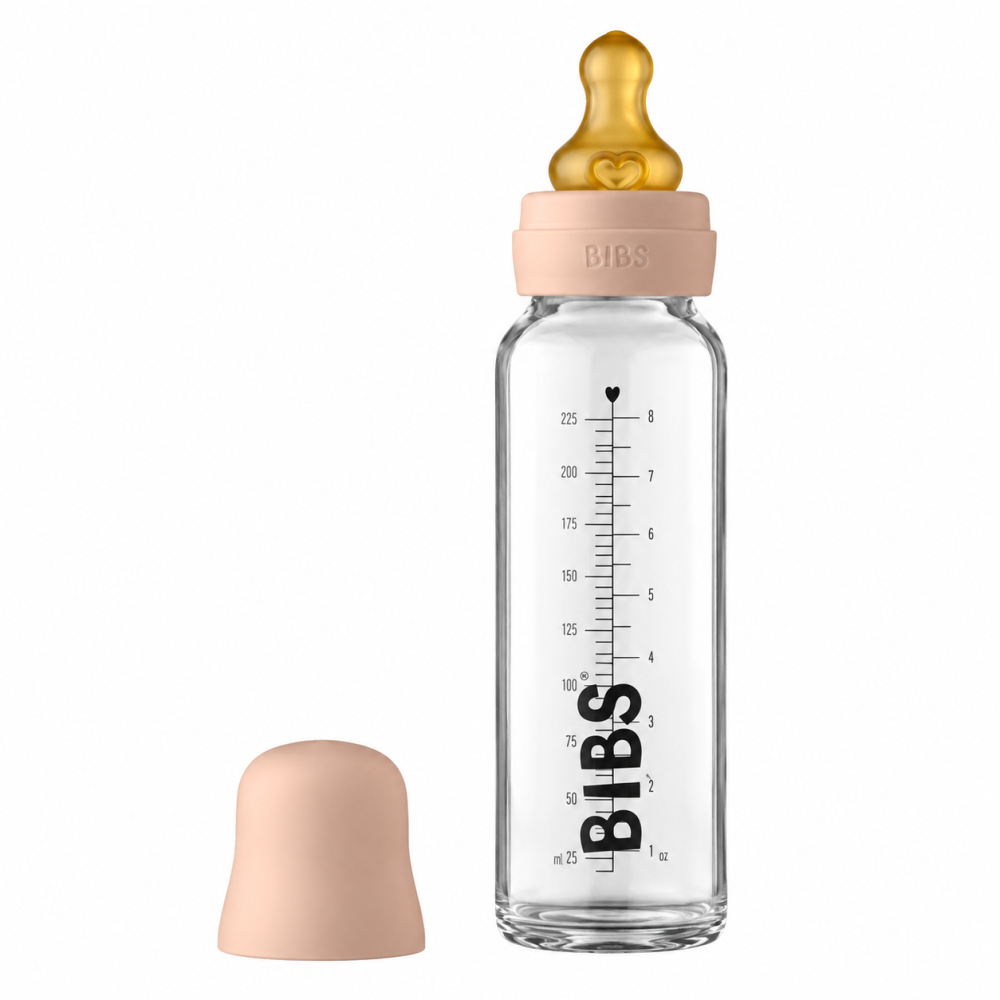BIBS - BIBERON EN VERRE ROSE 225 ML