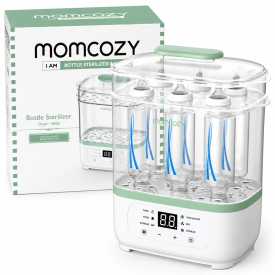 MOMCOZY - STÉRILISATEUR & SÉCHEUR DE BIBERONS 8EN1 XL