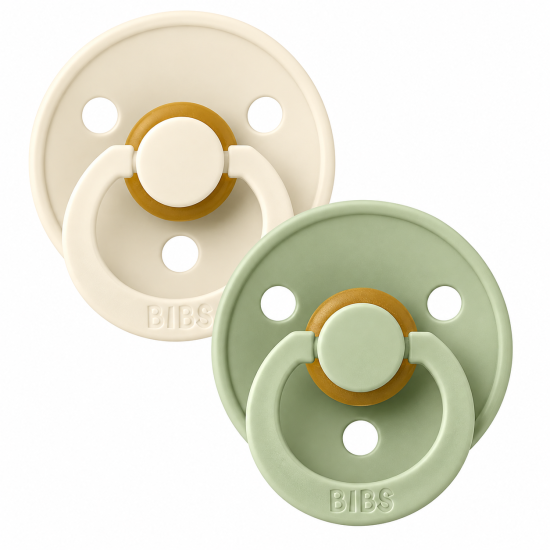 BIBS - LOT DE 2 SUCETTES 0-6 MOIS IVORY