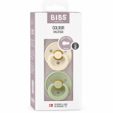 BIBS - LOT DE 2 SUCETTES 6-18 MOIS IVORY/SAGE