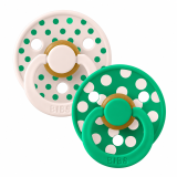 BIBS - LOT DE 2 SUCETTES POLKA PETAL CACTUS 6-18 MOIS