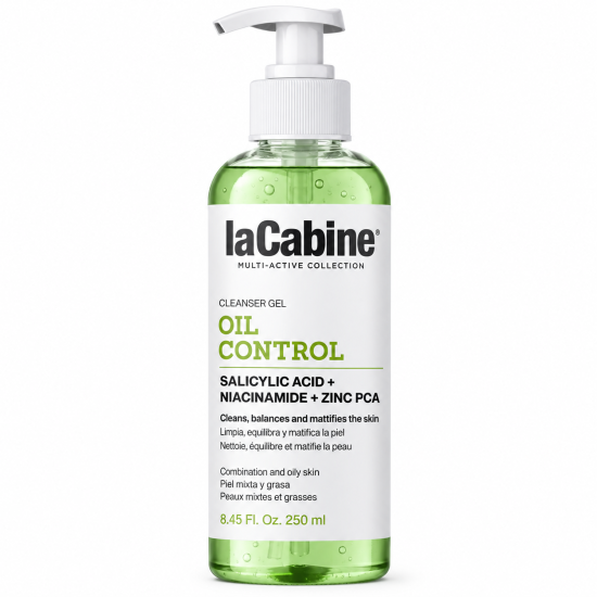 LA CABINE OIL CONTROL - NETTOYANT VISAGE SALICYLIC ACID + NIACINAMIDE + ZINC PCA 250ML