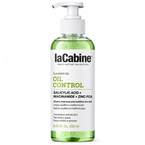 LA CABINE OIL CONTROL - NETTOYANT VISAGE SALICYLIC ACID + NIACINAMIDE + ZINC PCA 250ML