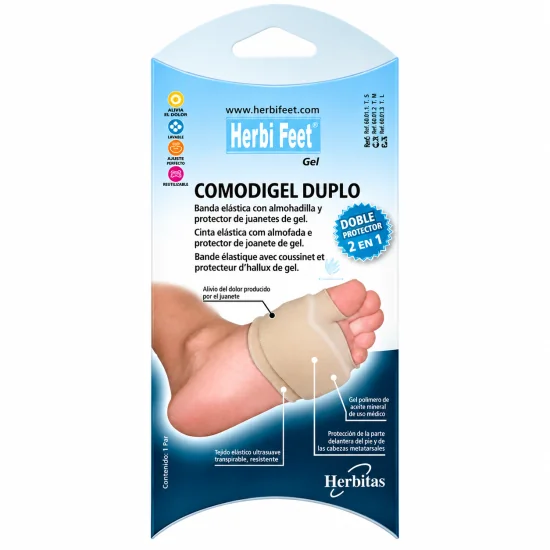 HERBI FEET - COMIDOGEL DUPLO 1 PAIRE TAILLE L 11.058.16