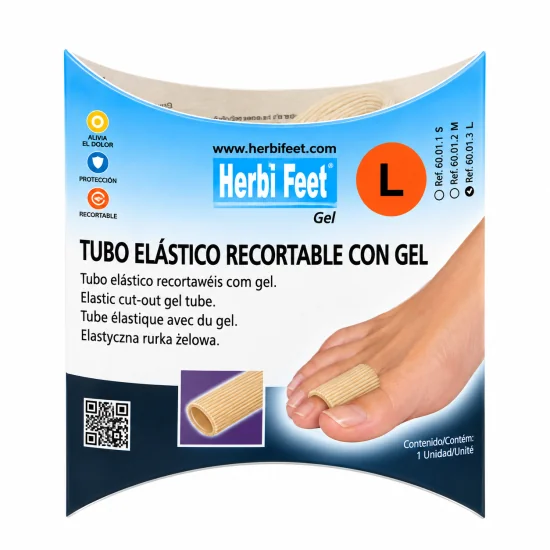 HERBI FEET TUBE EN TISSU ÉLASTIQUE AVEC GEL TAILLE L 6011.6