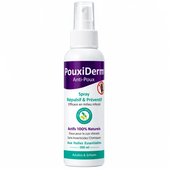 INODERMA POUXIDERM - SPRAY REPULSIF & PREVENTIF ANTI-POUX 100ML