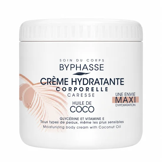 BYPHASSE - CREME HYDRA CORPS A L'HUILE DE COCO 500 ML