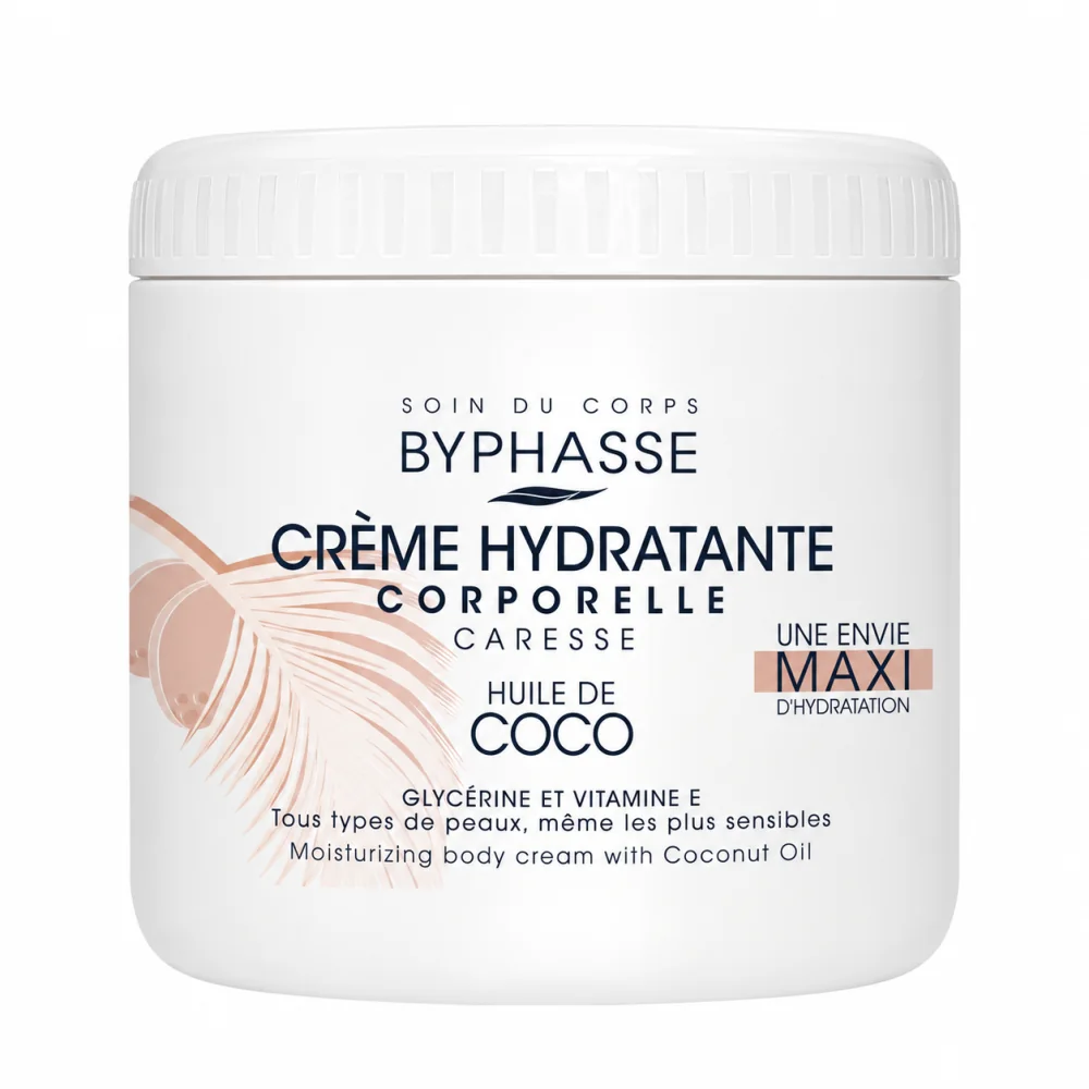 BYPHASSE - CREME HYDRA CORPS A L'HUILE DE COCO 500 ML