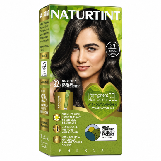 NATURTINT - COLORATION PERMANENTE 2N CHATIN NOIR 170ML